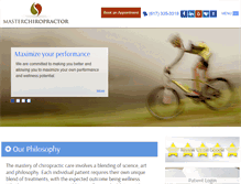 Tablet Screenshot of masterchiropractor.com